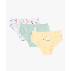 Shorties à motifs chats fille (lot de 3)