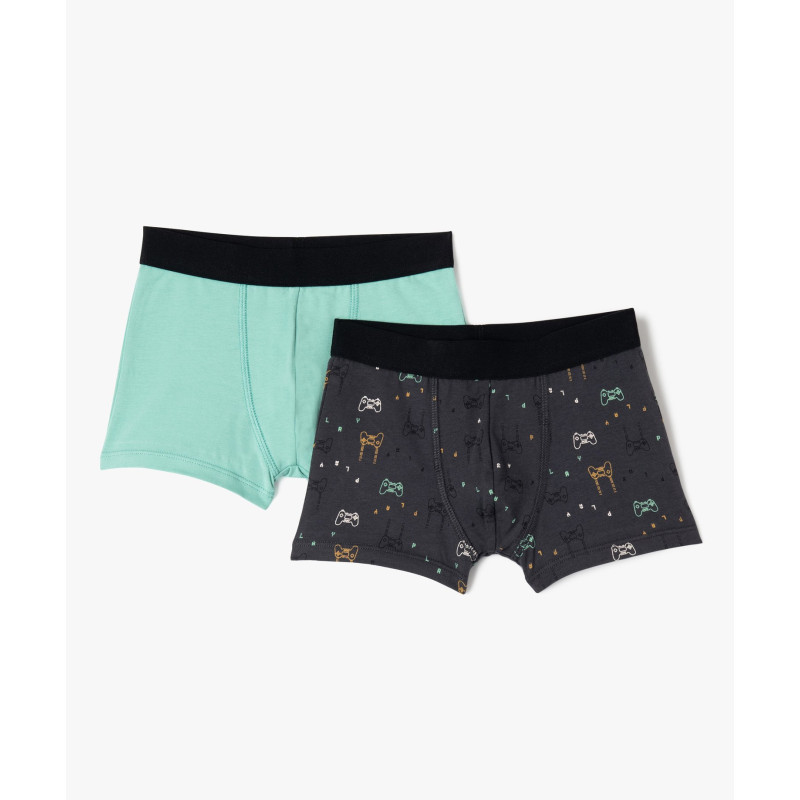 Boxers garçon motif jeu vidéo (lot de 2)