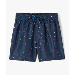 Short de bain à micro motifs dauphins garçon