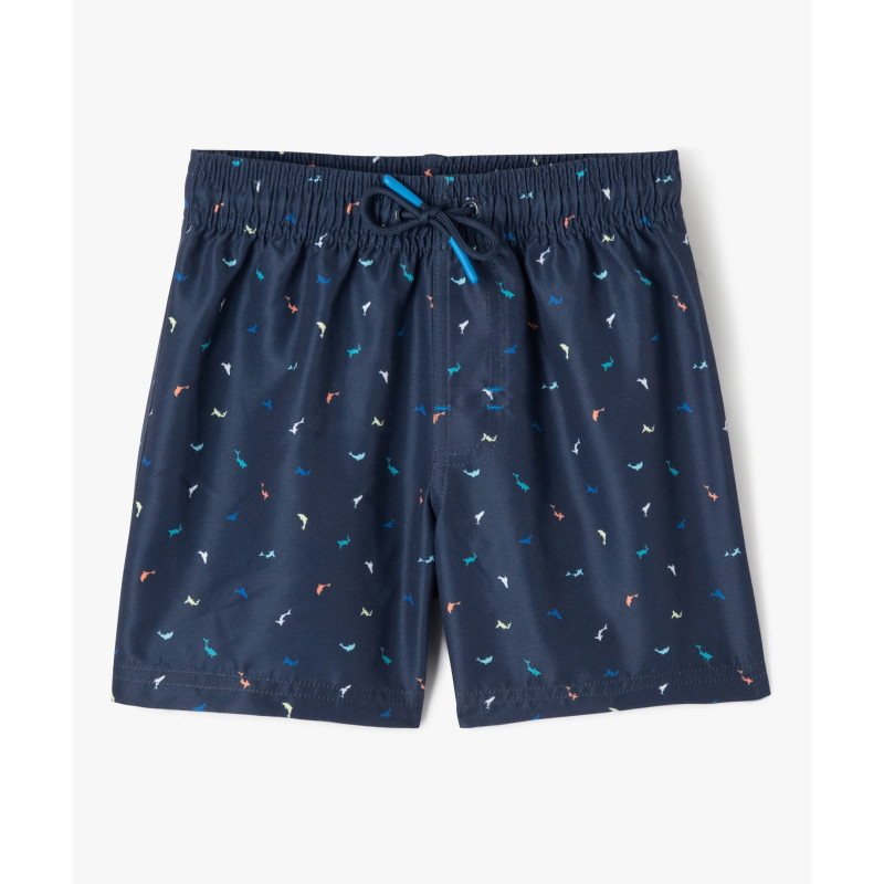 Short de bain à micro motifs dauphins garçon