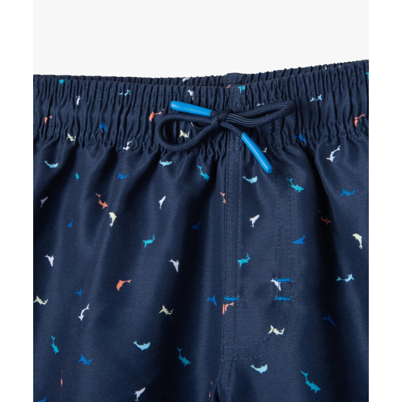 Short de bain à micro motifs dauphins garçon