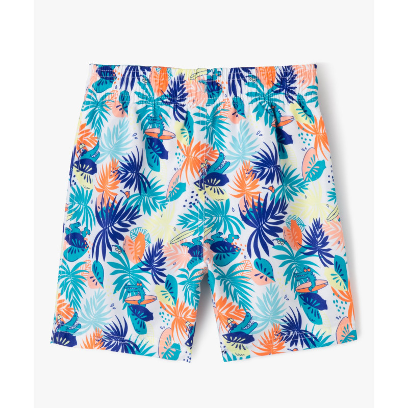 Short de bain à motifs crocodiles garçon