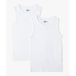 Débardeur en coton uni garçon (lot de 2)