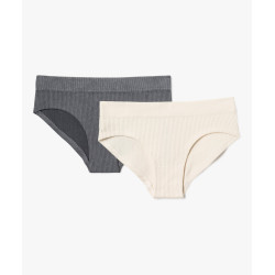 Culotte en maille côtelée fille (lot de 2)