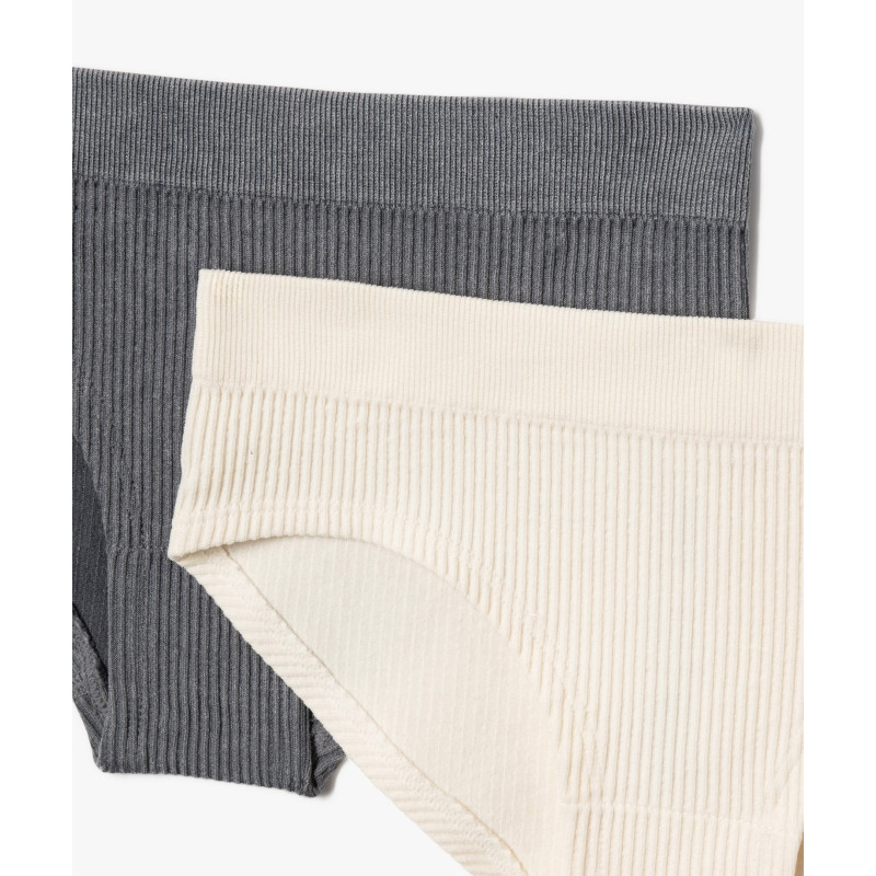 Culotte en maille côtelée fille (lot de 2)