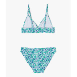 Maillot de bain 2 pièces à motifs fleuris fille