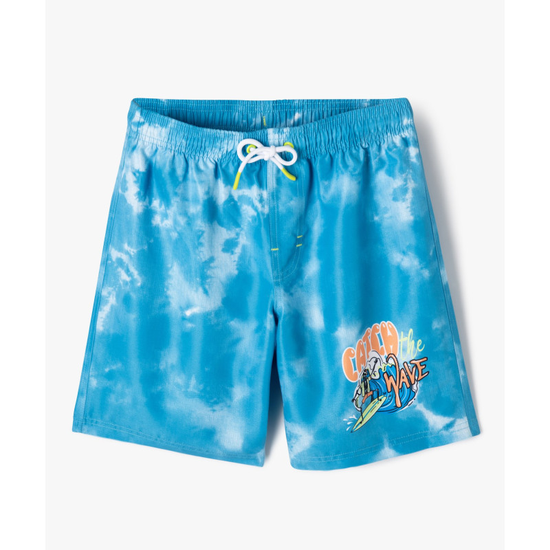 Short de bain avec motif surfeur garçon