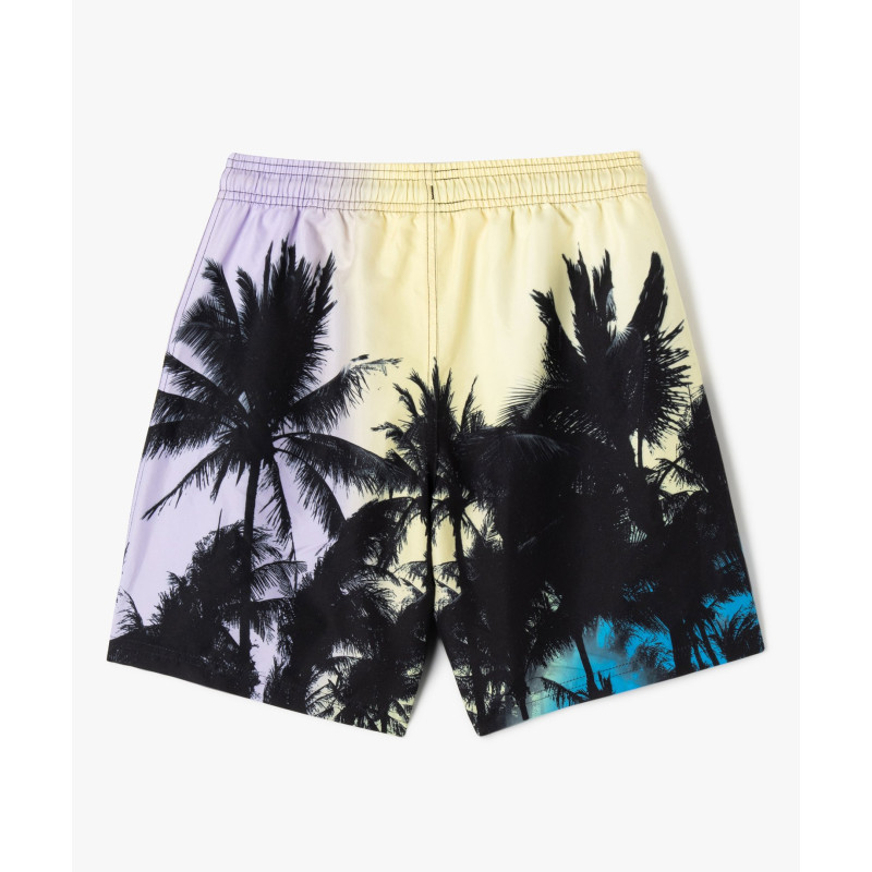 Short de bain à motifs palmiers garçon