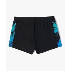 Maillot de bain boxer avec motifs palmiers sur les côtés garçon