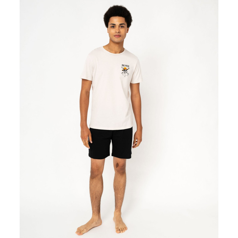 Pyjashort en coton imprimé homme - One Piece