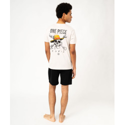 Pyjashort en coton imprimé homme - One Piece