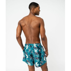 Short de bain imprimé tropical homme