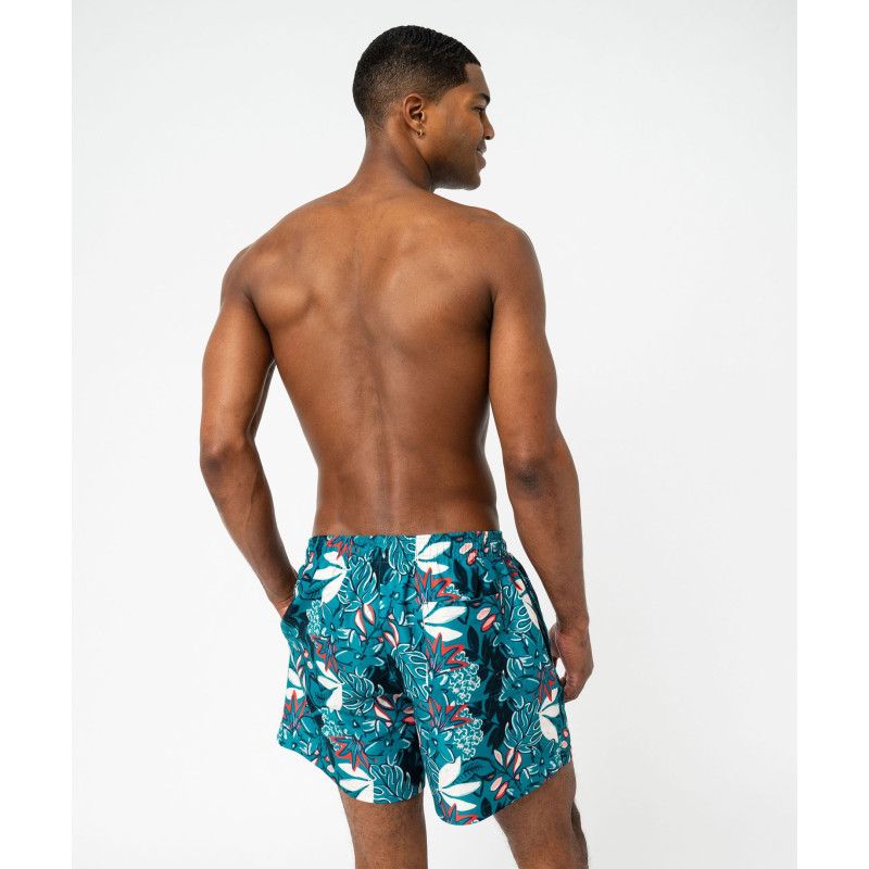 Short de bain imprimé tropical homme