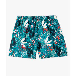 Short de bain imprimé tropical homme