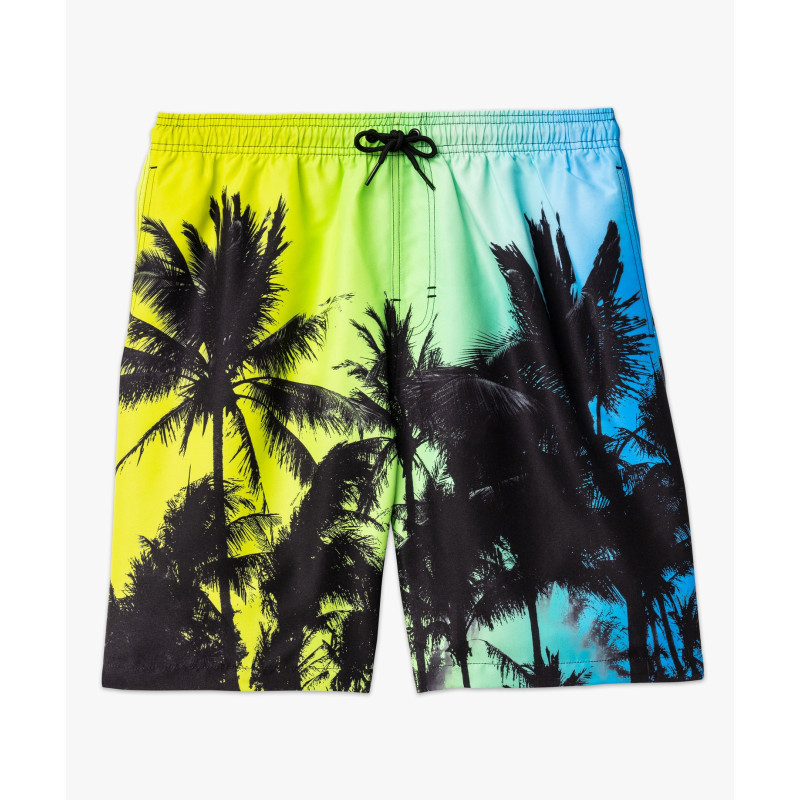 Short de surf imprimé palmiers homme