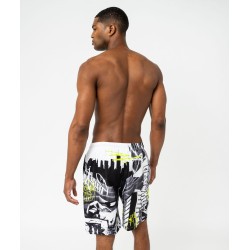 Short de surf imprimé graffiti homme