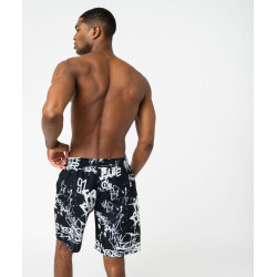 Short de surf imprimé graffiti homme