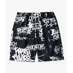 Short de surf imprimé graffiti homme