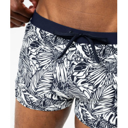 Maillot de bain boxer imprimé tropical homme