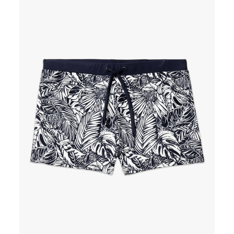 Maillot de bain boxer imprimé tropical homme