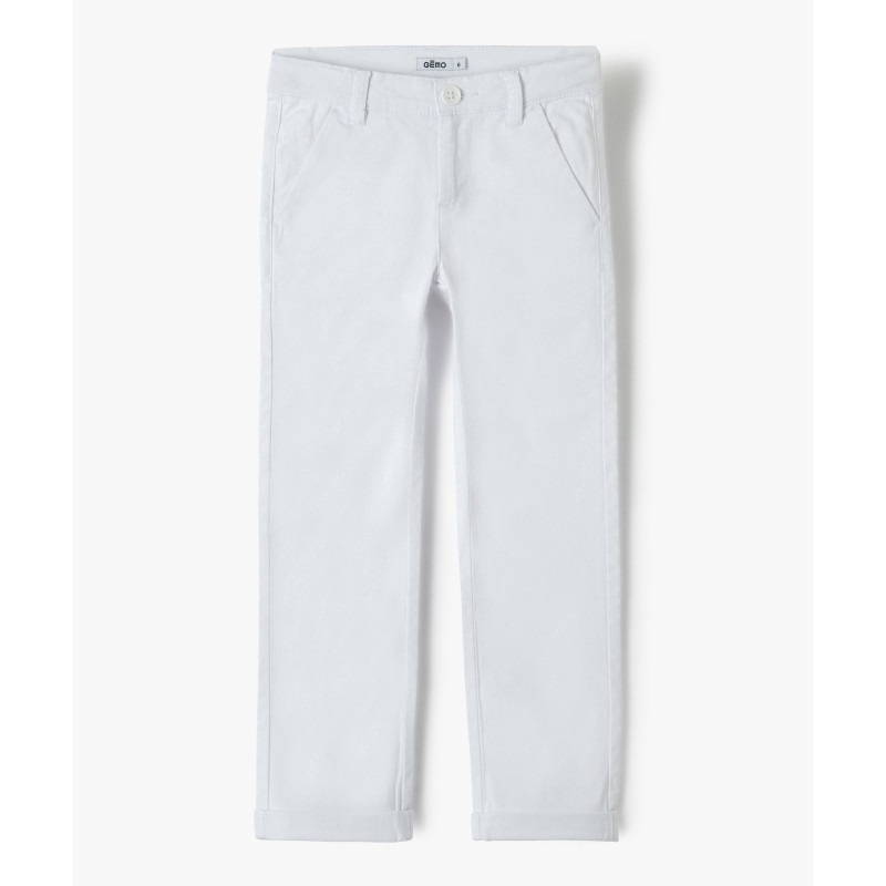 Pantalon chino en coton garçon