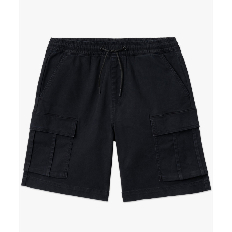 Bermuda cargo en coton stretch à taille élastiquée homme