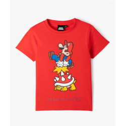 Tee-shirt à manches courtes avec motif Mario garçon - Super Mario