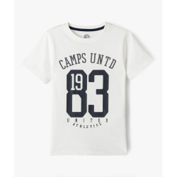 Tee-shirt manches courtes en coton imprimé garçon - Camps United