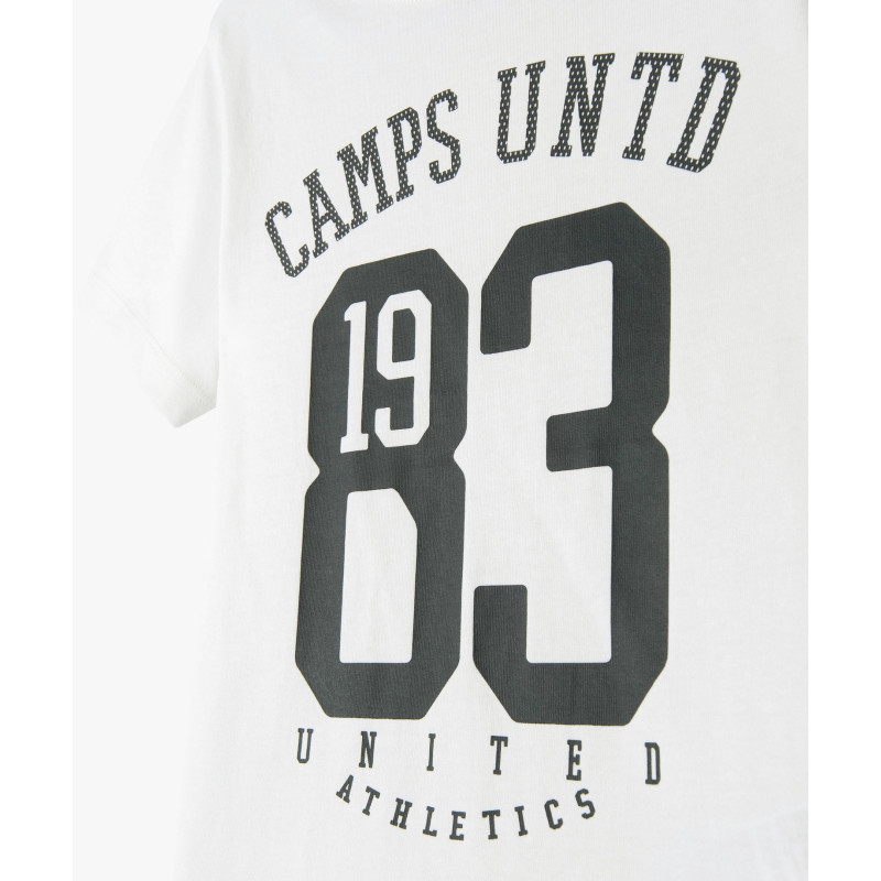 Tee-shirt manches courtes en coton imprimé garçon - Camps United