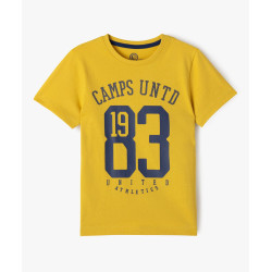 Tee-shirt manches courtes en coton imprimé garçon - Camps United