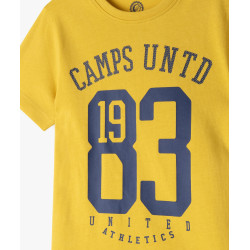 Tee-shirt manches courtes en coton imprimé garçon - Camps United