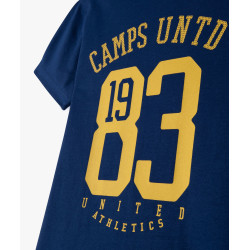 Tee-shirt manches courtes en coton imprimé garçon - Camps United