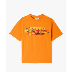 Tee-shirt manches courtes avec motif voiture de course garçon - Hot Wheels