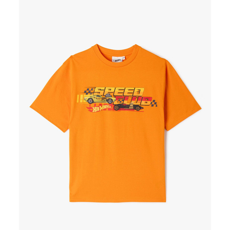 Tee-shirt manches courtes avec motif voiture de course garçon - Hot Wheels