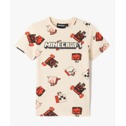 Tee-shirt manches courtes imprimé garçon - Minecraft