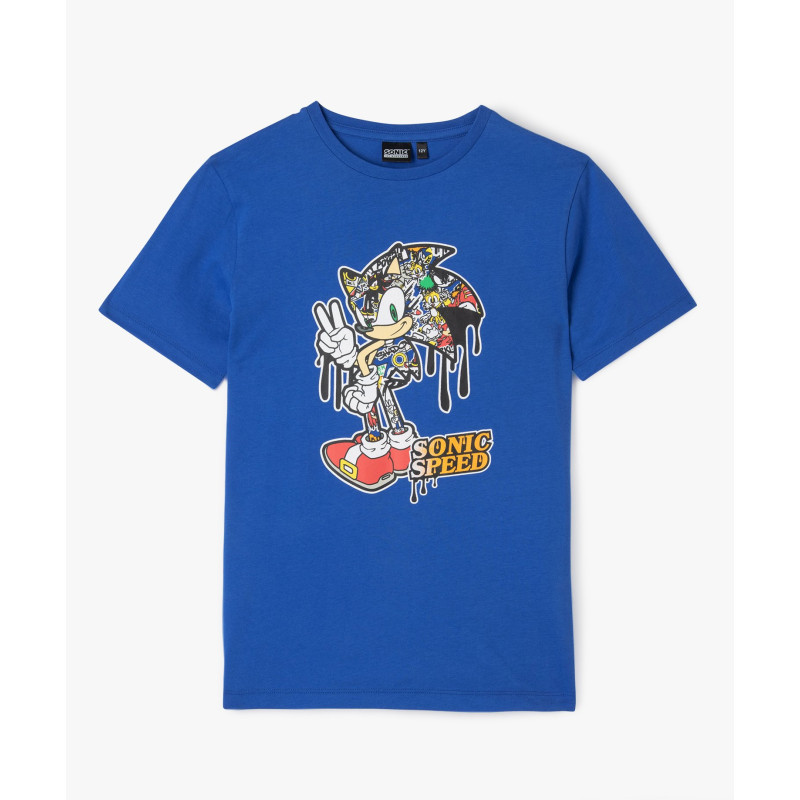 Tee-shirt à manches courtes avec motif garçon - Sonic the hedgehog