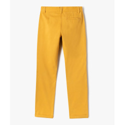 Pantalon chino en coton à revers garçon