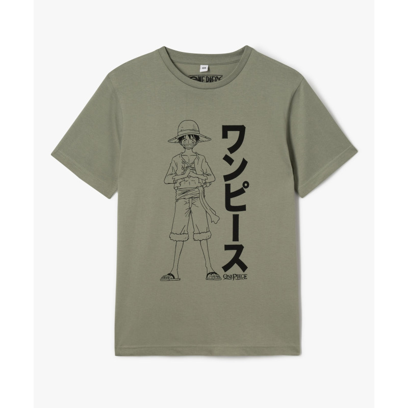 Tee-shirt manches courtes imprimé Luffy garçon - One Piece