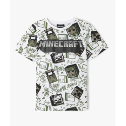 Tee-shirt manches courtes imprimé all over garçon - Minecraft