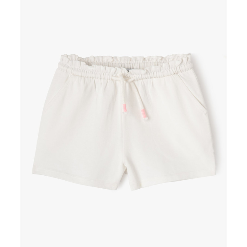 Short en maille avec taille élastique fille