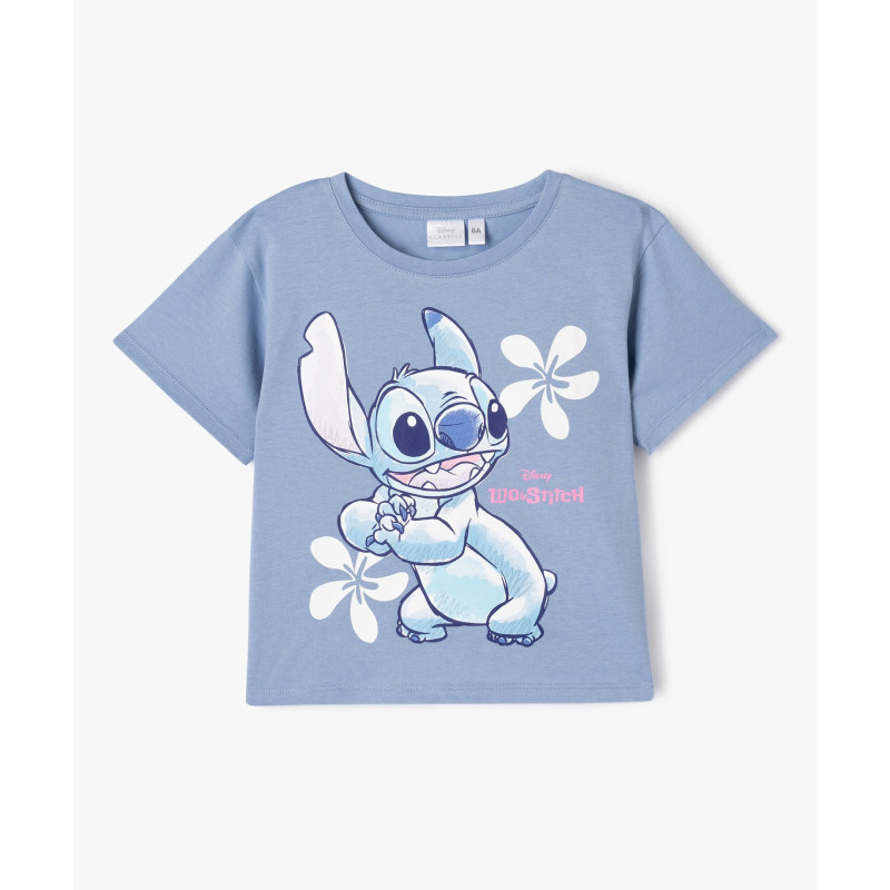 Tee-shirt manches courtes avec motif Stitch fille - Disney