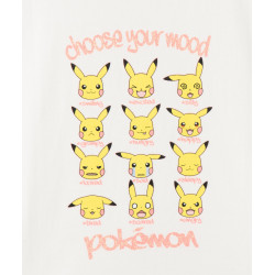 Tee-shirt manches courtes loose imprimé Pikachu fille - Pokémon