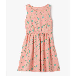 Robe sans manches à motifs fleuris fille