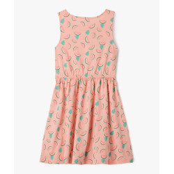 Robe sans manches à motifs fleuris fille