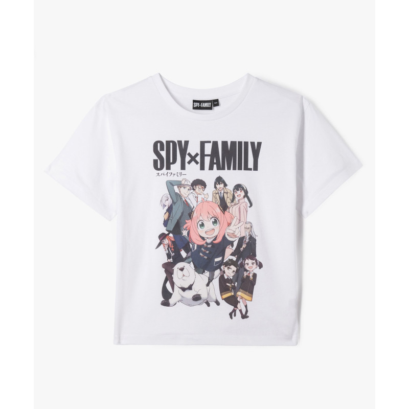 Tee-shirt à manches courtes à motif manga fille - Spy x Family