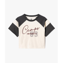 Tee-shirt manches courtes crop top fille - Camps United