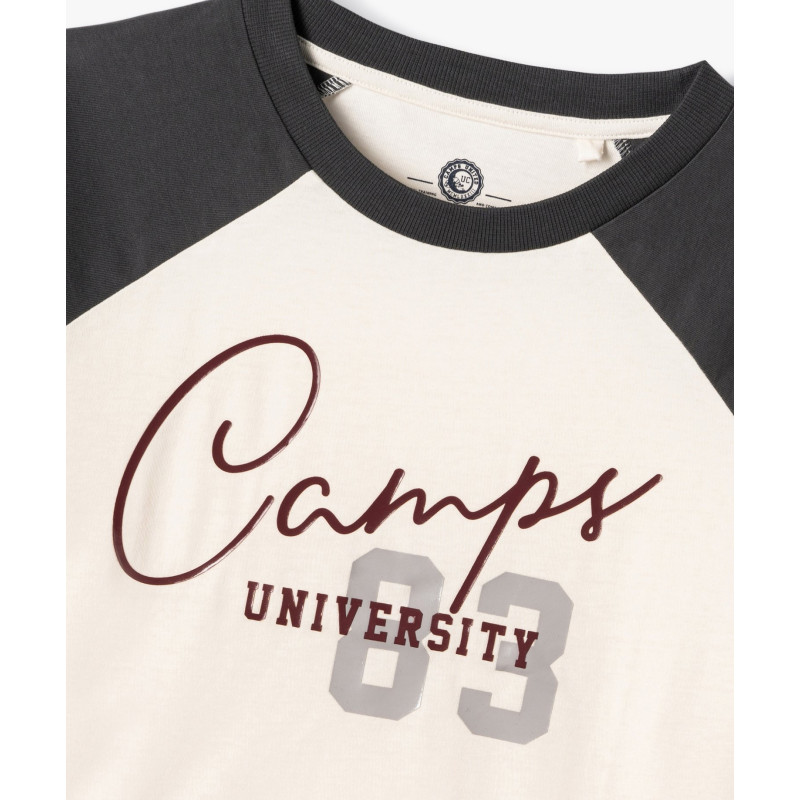 Tee-shirt manches courtes crop top fille - Camps United