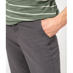 Bermuda chino en twill de coton stretch homme