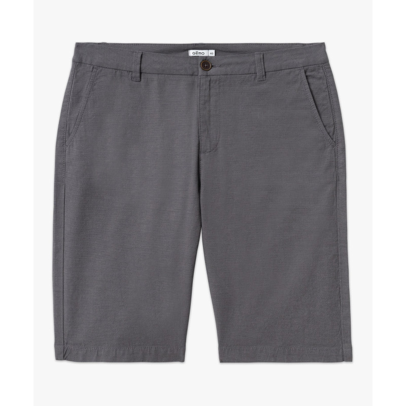 Bermuda chino en twill de coton stretch homme