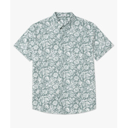 Chemise manches courtes coupe droite imprimé floral homme